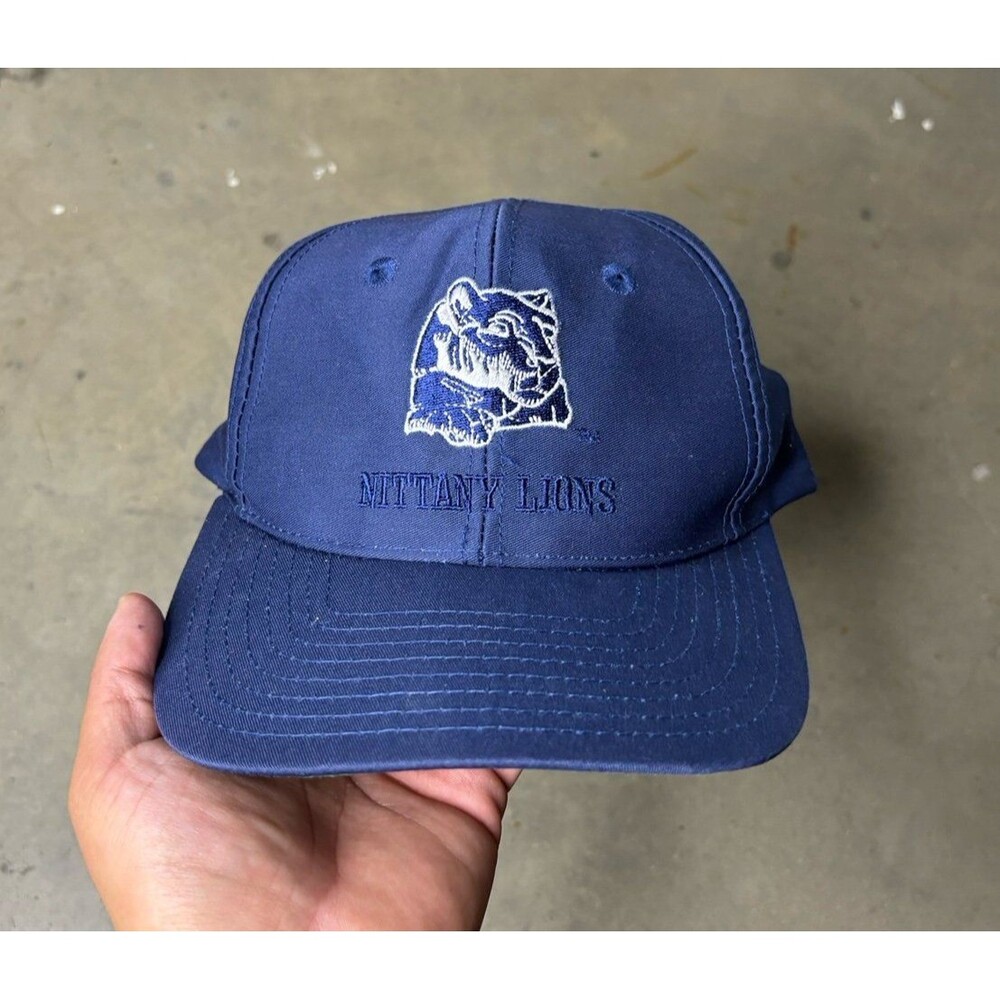 Vintage Penn State Nittany Lions Navy Snapback Hat Front Row Embroidered Logo